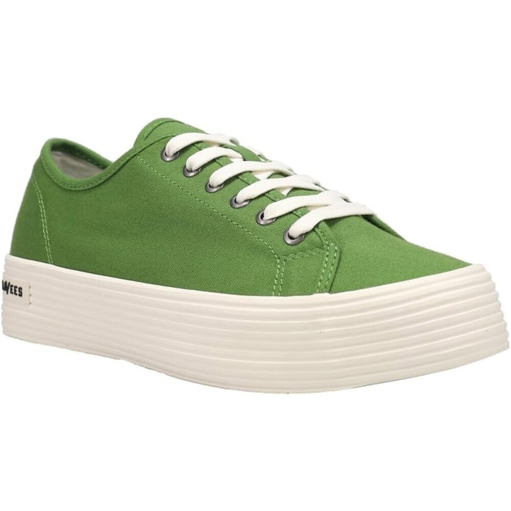 SeaVees Monterey Sneaker Womens US 5 Green Comfort Casual Platform Shoes JOBB665